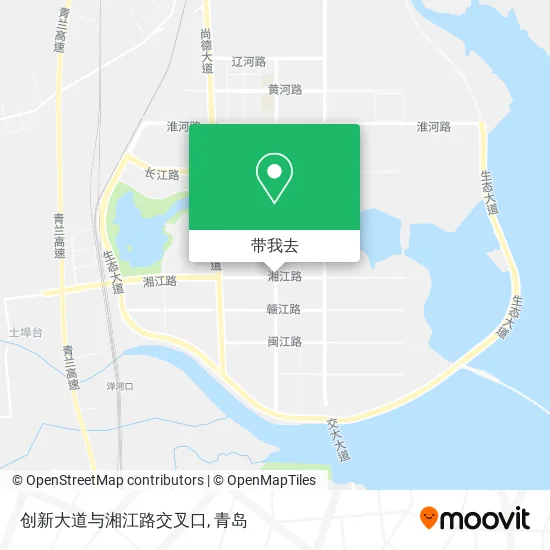 创新大道与湘江路交叉口地图