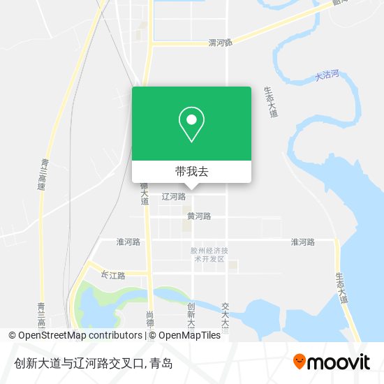 创新大道与辽河路交叉口地图