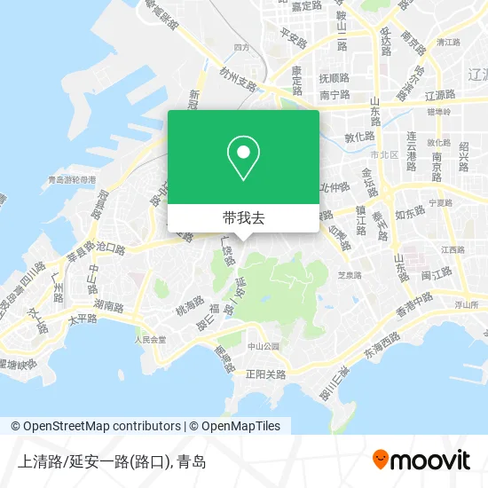 上清路/延安一路(路口)地图