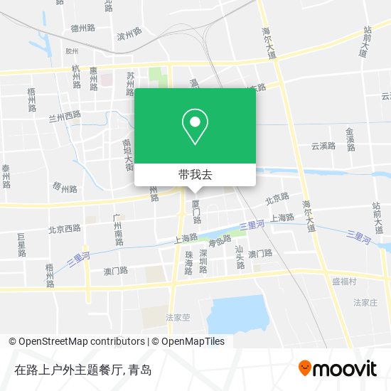 在路上户外主题餐厅地图