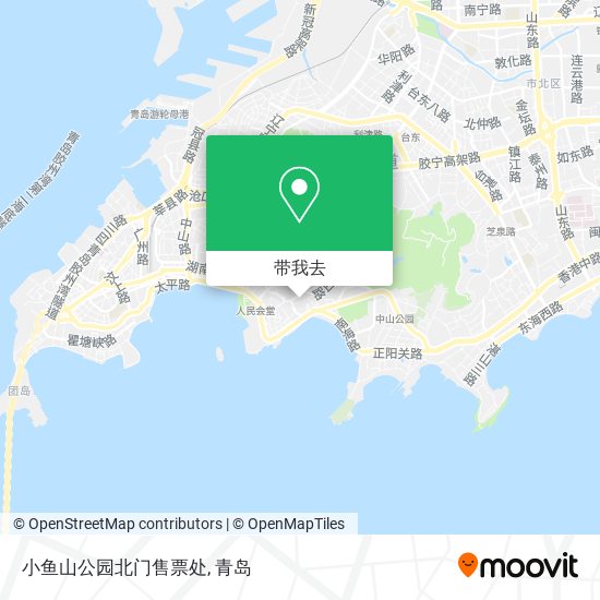 小鱼山公园北门售票处地图