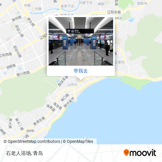 石老人浴场地图