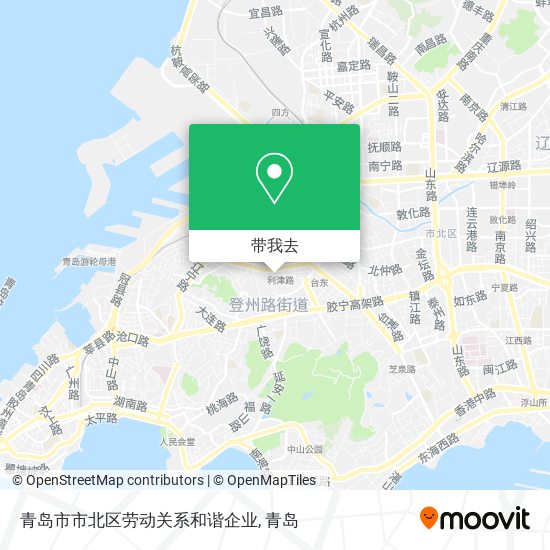 青岛市市北区劳动关系和谐企业地图