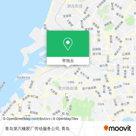 青岛第六橡胶厂劳动服务公司地图