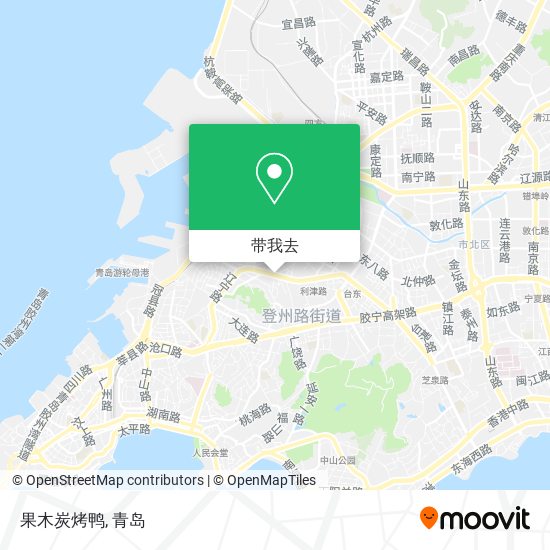 果木炭烤鸭地图