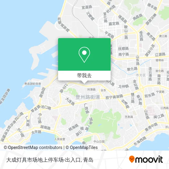 大成灯具市场地上停车场-出入口地图