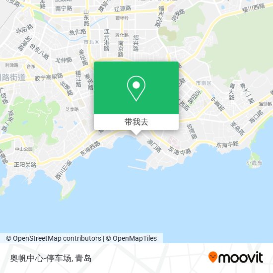 奥帆中心-停车场地图