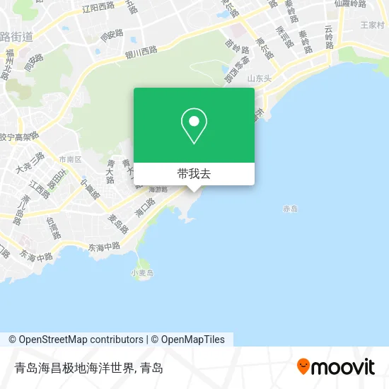 青岛海昌极地海洋世界地图
