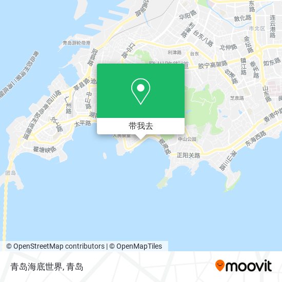 青岛海底世界地图