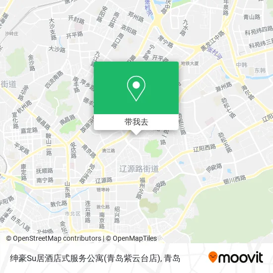 绅豪Su居酒店式服务公寓(青岛紫云台店)地图