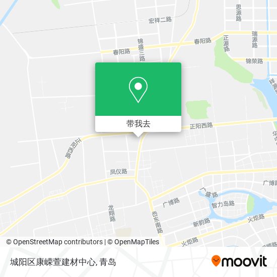 城阳区康嵘萱建材中心地图