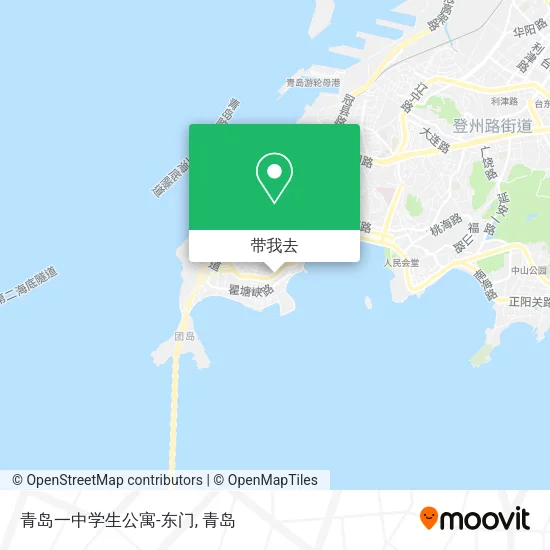 青岛一中学生公寓-东门地图