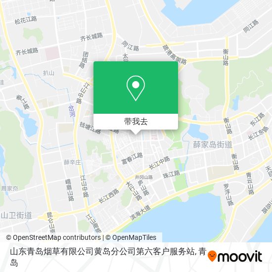 山东青岛烟草有限公司黄岛分公司第六客户服务站地图