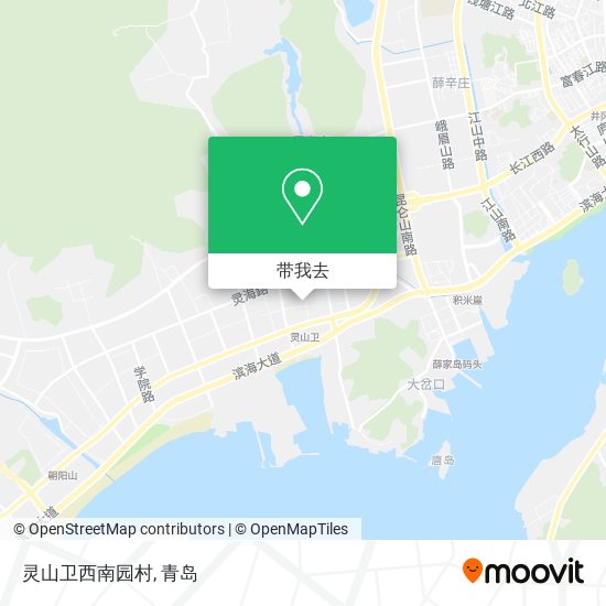灵山卫西南园村地图