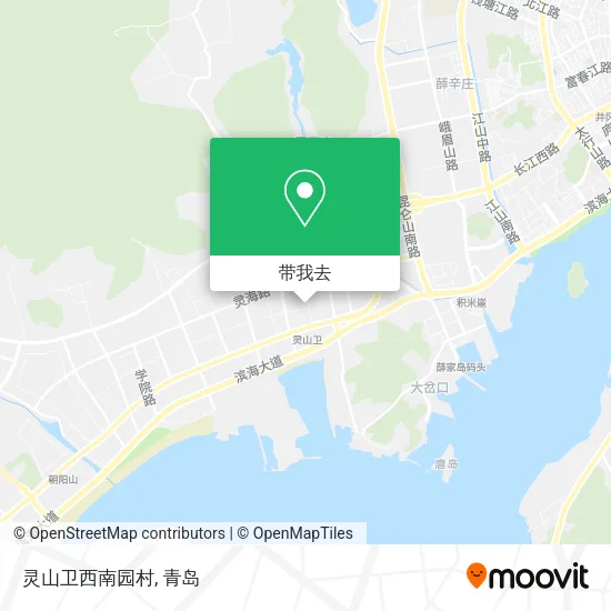 灵山卫西南园村地图