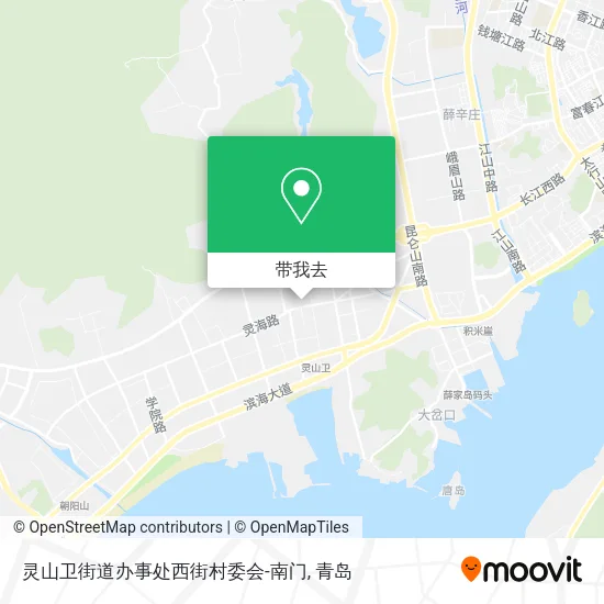 灵山卫街道办事处西街村委会-南门地图