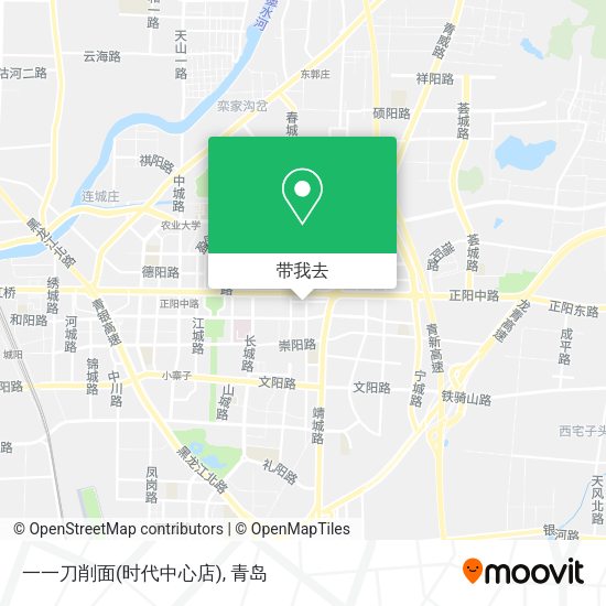 一一刀削面(时代中心店)地图