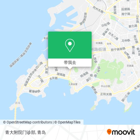 青大附院门诊部地图
