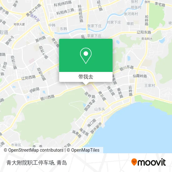 青大附院职工停车场地图