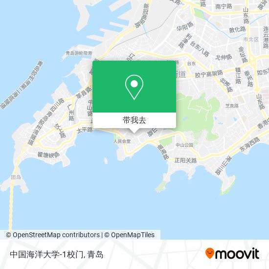 中国海洋大学-1校门地图