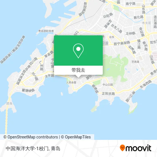 中国海洋大学-1校门地图
