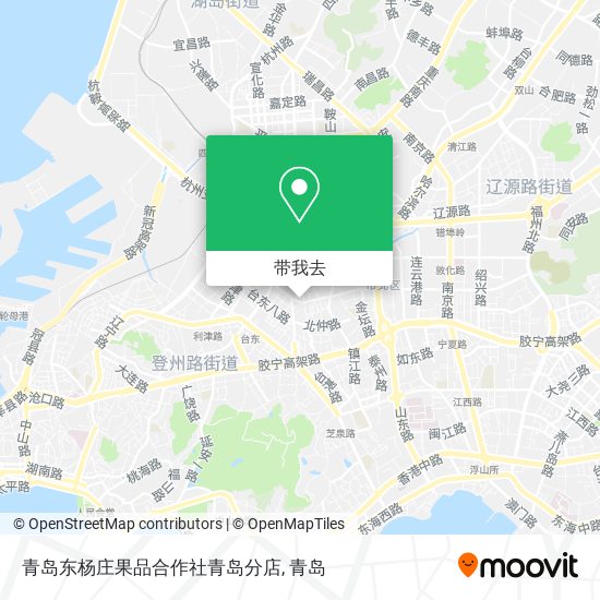 青岛东杨庄果品合作社青岛分店地图