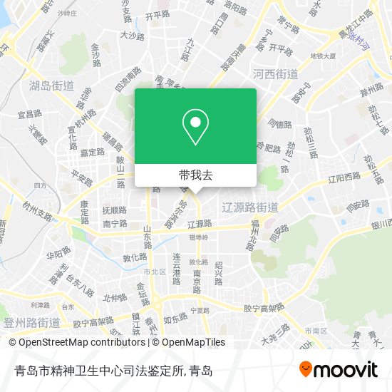 青岛市精神卫生中心司法鉴定所地图