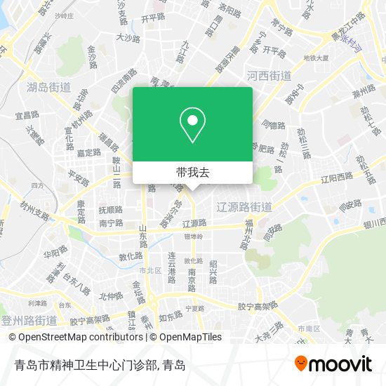 青岛市精神卫生中心门诊部地图