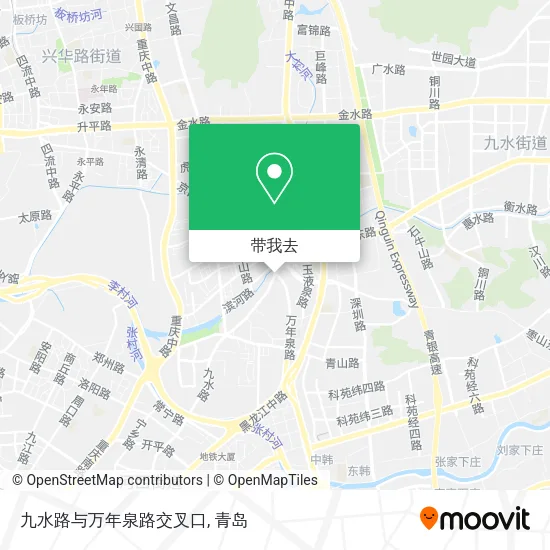 九水路与万年泉路交叉口地图