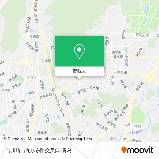 合川路与九水东路交叉口地图