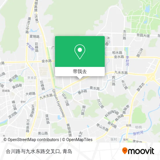 合川路与九水东路交叉口地图