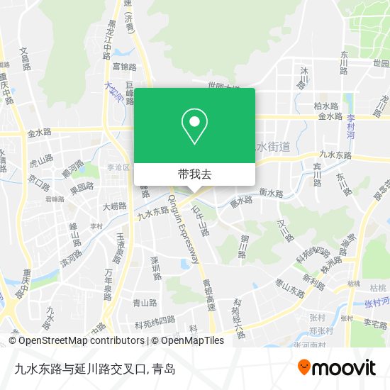 九水东路与延川路交叉口地图