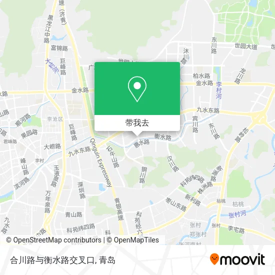 合川路与衡水路交叉口地图