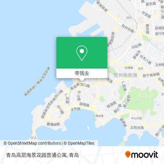 青岛高层海景花园普通公寓地图