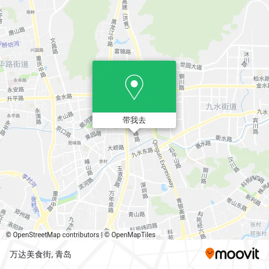 万达美食街地图
