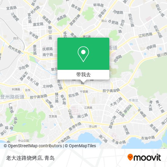 老大连路烧烤店地图