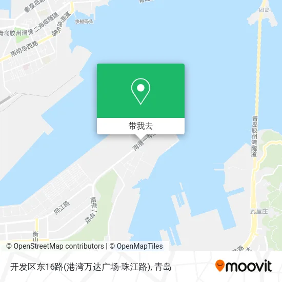 开发区东16路(港湾万达广场-珠江路)地图