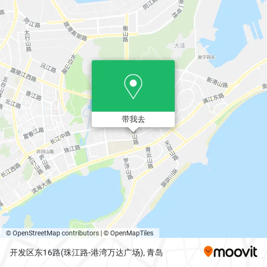 开发区东16路(珠江路-港湾万达广场)地图