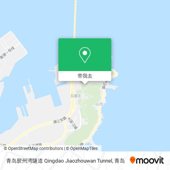 青岛胶州湾隧道 Qingdao Jiaozhouwan Tunnel地图