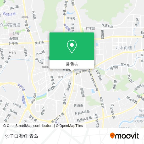 沙子口海鲜地图