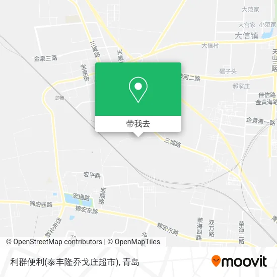 利群便利(泰丰隆乔戈庄超市)地图