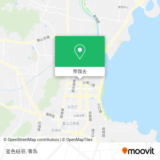 蓝色硅谷地图