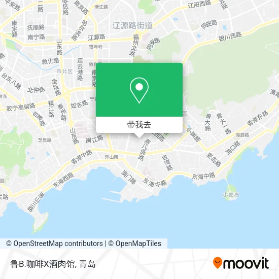 鲁B.咖啡X酒肉馆地图