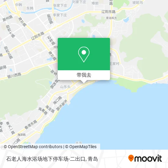 石老人海水浴场地下停车场-二出口地图