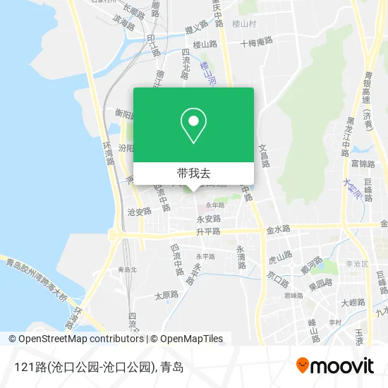 121路(沧口公园-沧口公园)地图