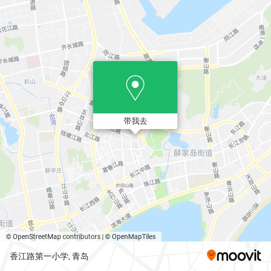 香江路第一小学地图