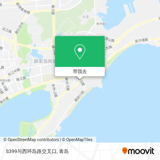 S399与西环岛路交叉口地图