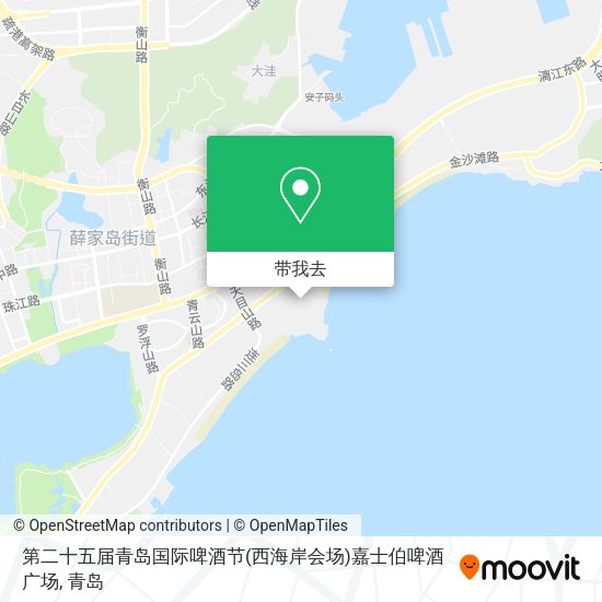 第二十五届青岛国际啤酒节(西海岸会场)嘉士伯啤酒广场地图
