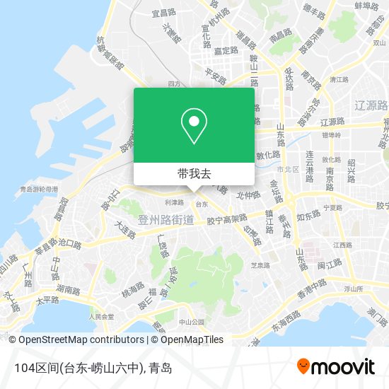 104区间(台东-崂山六中)地图