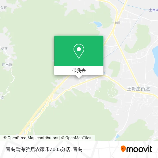 青岛碧海雅居农家乐Z005分店地图